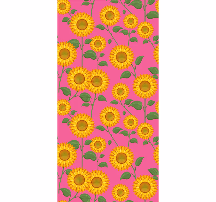 Tapet flori display vibrant de floarea soarelui - TenStickers