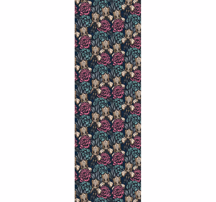 Tapet flori tapiserie florală elegantă - TenStickers