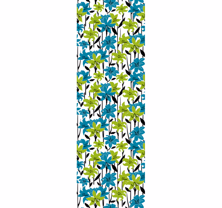 Tapet flori înflorire florală colorată - TenStickers