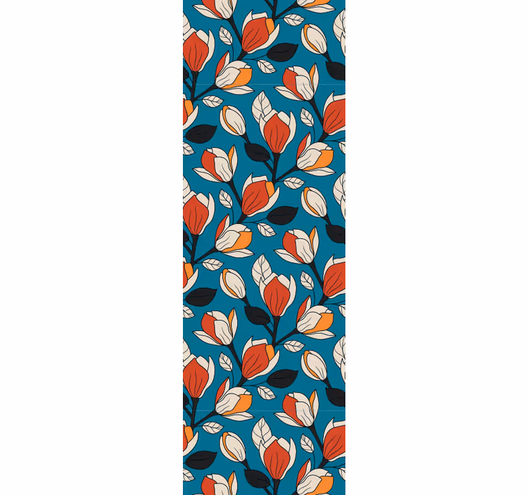 Tapet flori fundal cu model floral - TenStickers