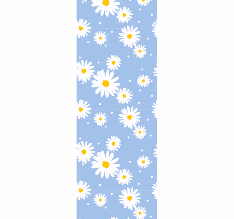 Tapet flori motiv cu model de margarete - TenStickers