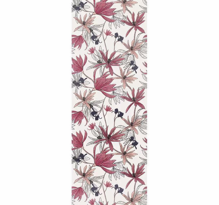 Tapet flori expoziție botanică florală - TenStickers