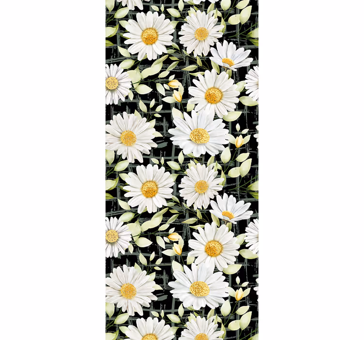 Tapet flori expoziție florală margaretă - TenStickers