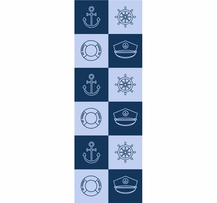 Tapet gresie model de plăci nautice - TenStickers