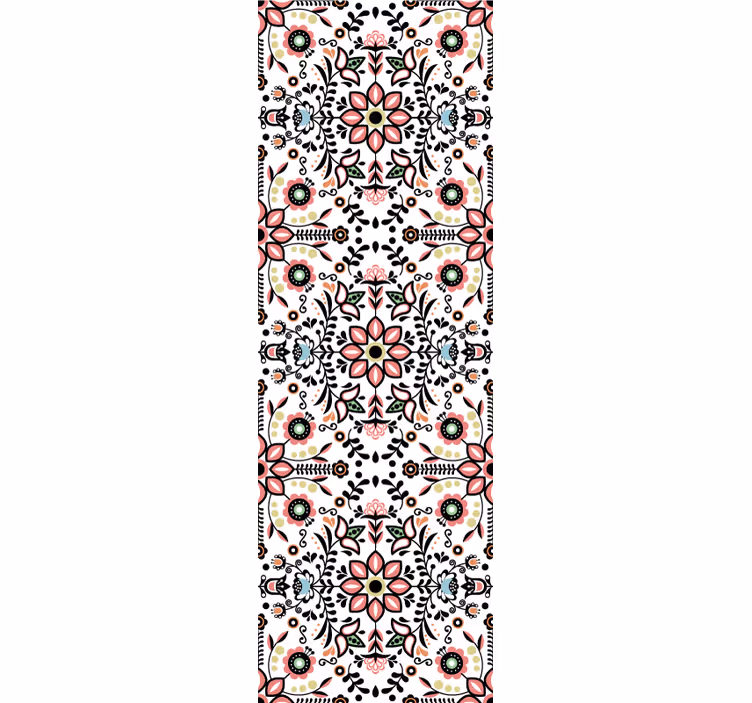 Tapet floral motiv ornamental - TenStickers