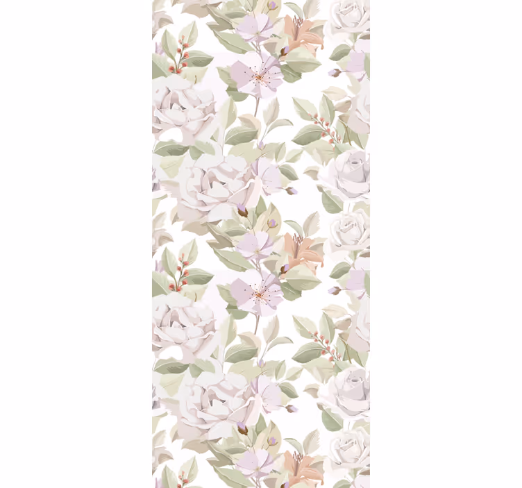 Tapet flori ansamblu de flori florale - TenStickers