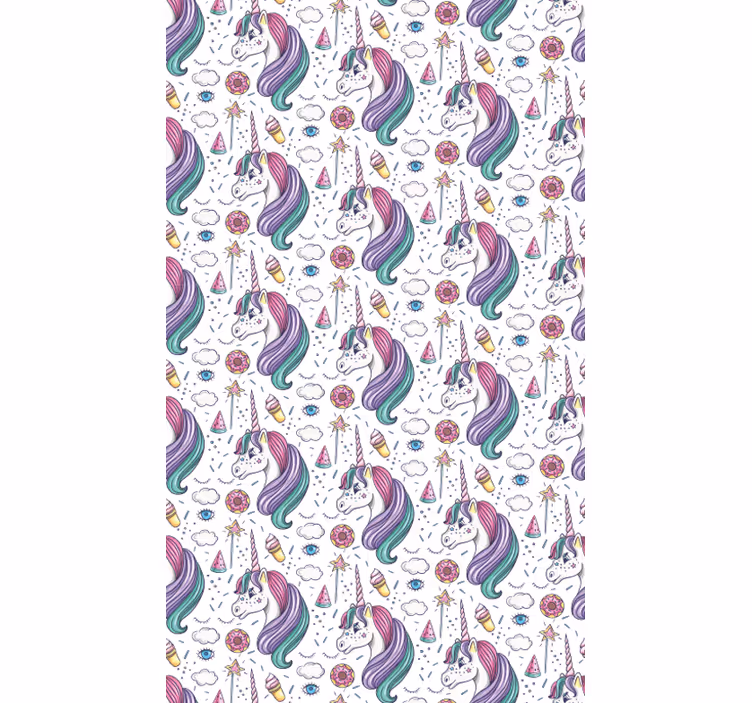 Tapet de artă peisaj de vis unicorn - TenStickers