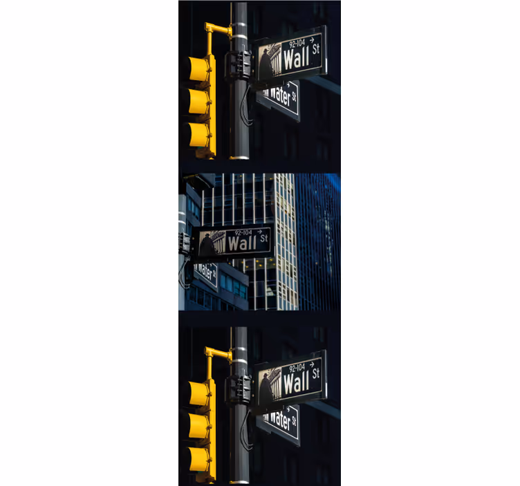 Orașe tapet intersecție urbană - TenStickers