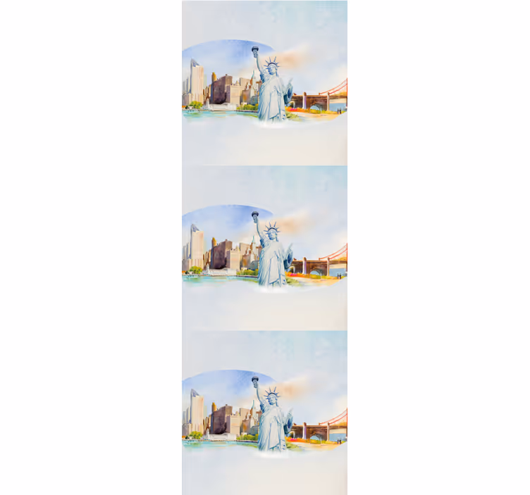 Tapet New York colaj de repere urbane - TenStickers