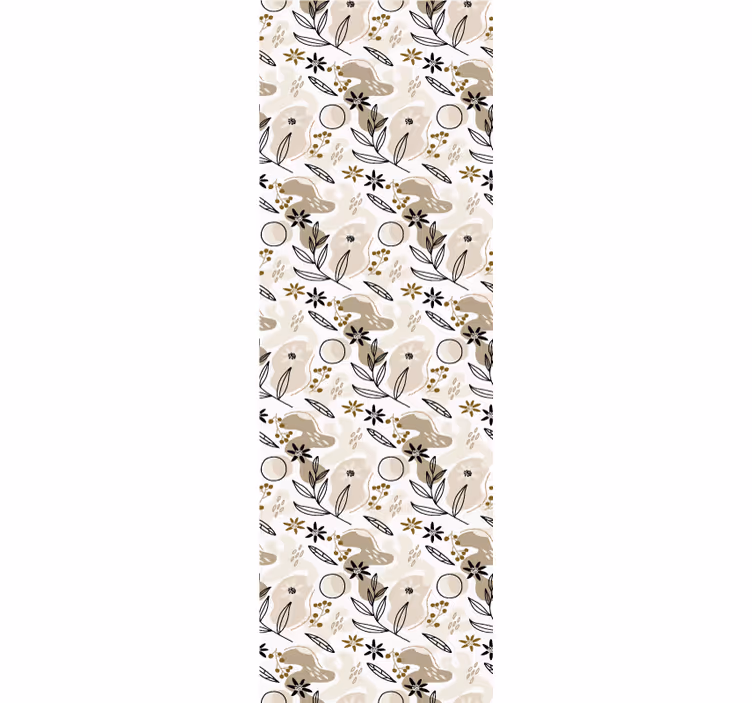Tapet de frunze cu model de faună botanică - TenStickers