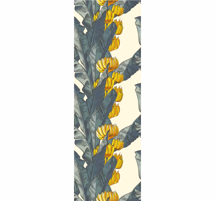 Tapet natura flori din frunze de banane - TenStickers