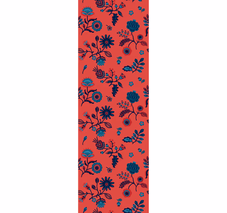 Tapet floral suprapunere cu model floral - TenStickers