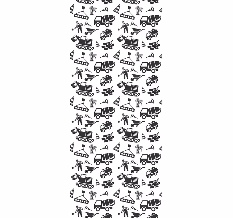 Tapet pentru excavatoare și camioane monocolor - TenStickers
