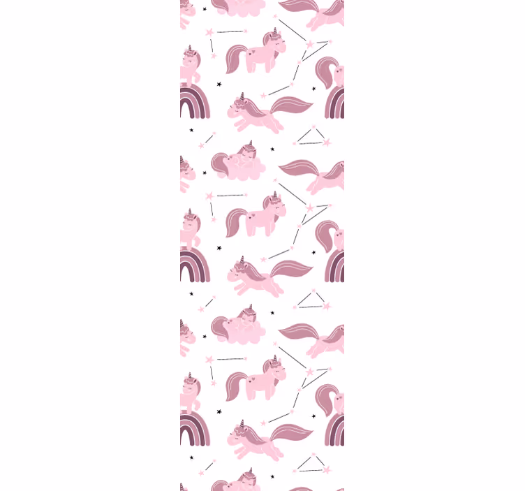 Tapet copii model de unicorn fantezie - TenStickers