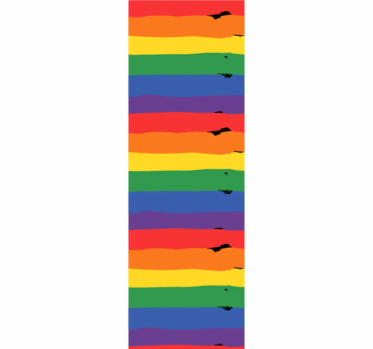 Tapet dungi fundal cu dungi curcubeu - TenStickers