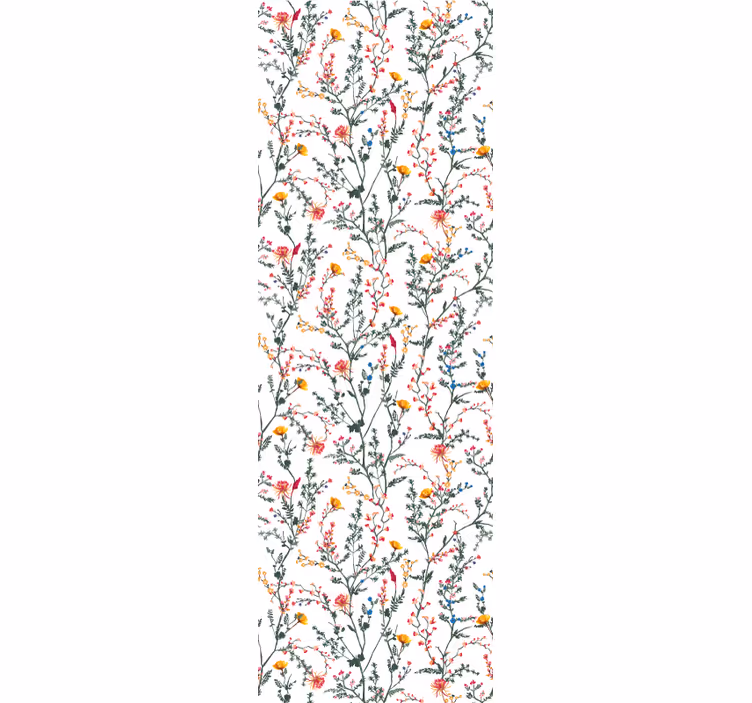 Tapet flori răspândire botanică florală - TenStickers