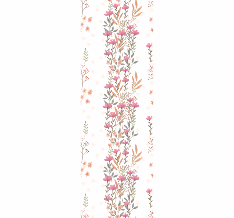 Tapet botanic cu flori înalte - TenStickers