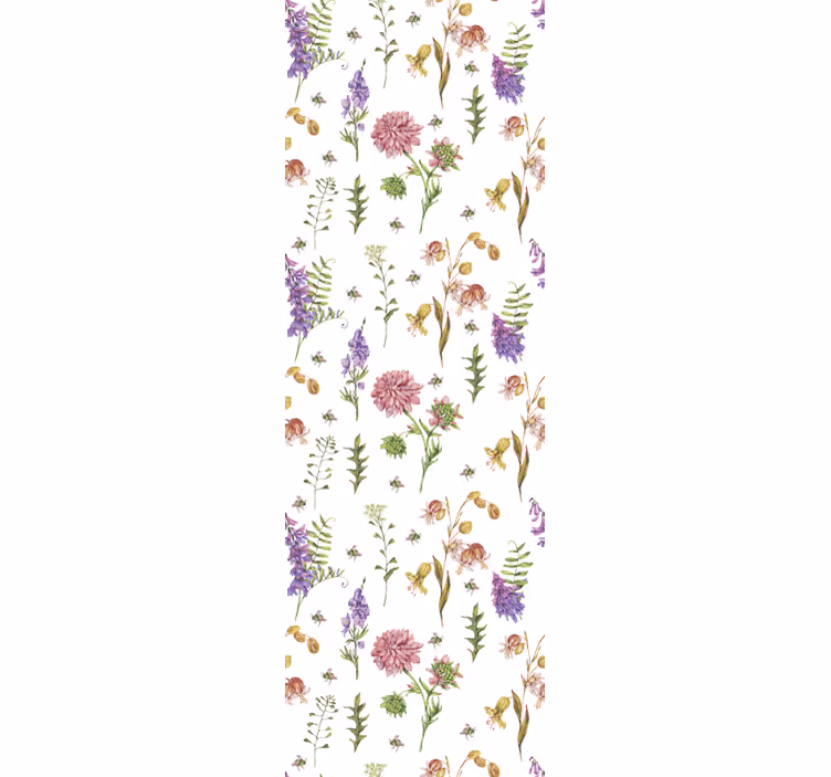 Tapet flori flori sălbatice botanice - TenStickers