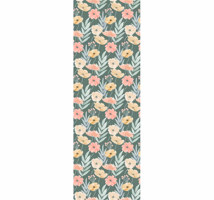 Tapet original cu acuarelă florală - TenStickers