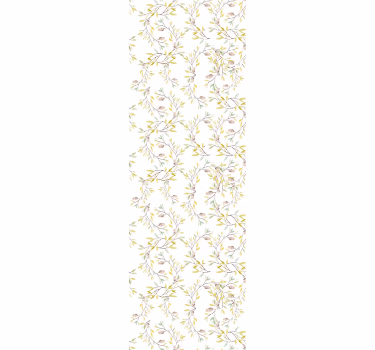 Tapet floral motivul ramurilor botanice - TenStickers