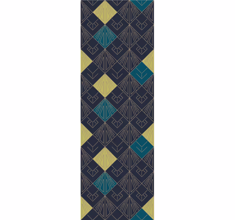 Tapet geometric decor cu modele geometrice - TenStickers