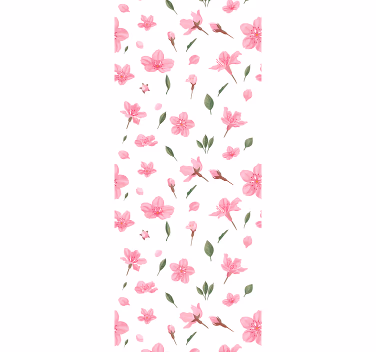 Tapet flori model de flori roz - TenStickers