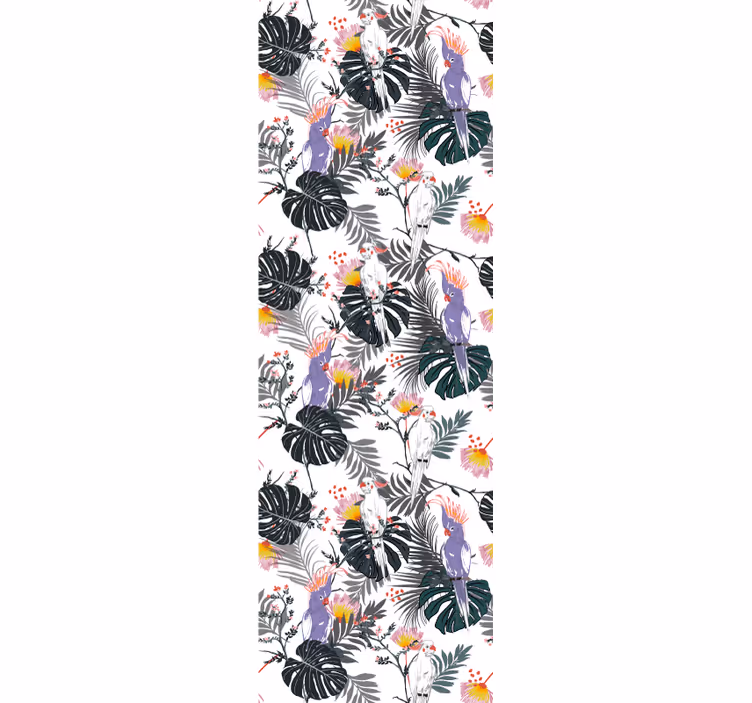 Tapet natura flora păsărilor tropicale - TenStickers