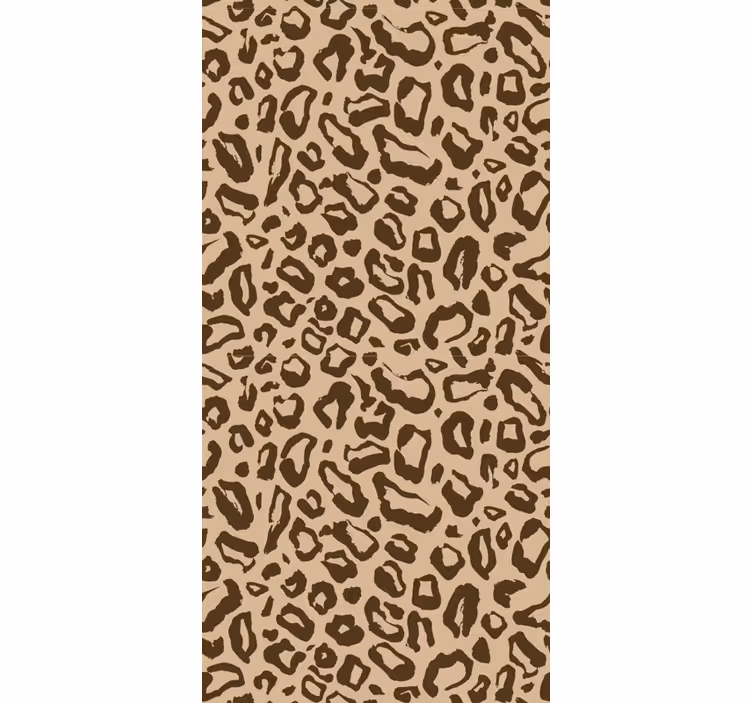 Tapet leopard model felin bej - TenStickers