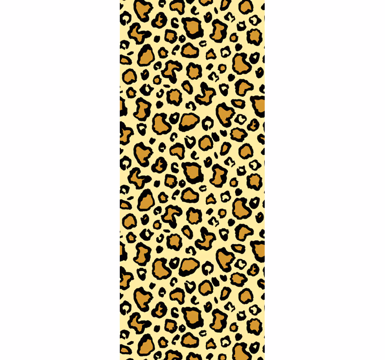 Tapet leopard model clasic galben - TenStickers