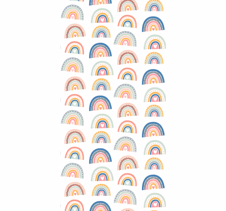 Tapet ornamental motiv de curcubeu colorat - TenStickers