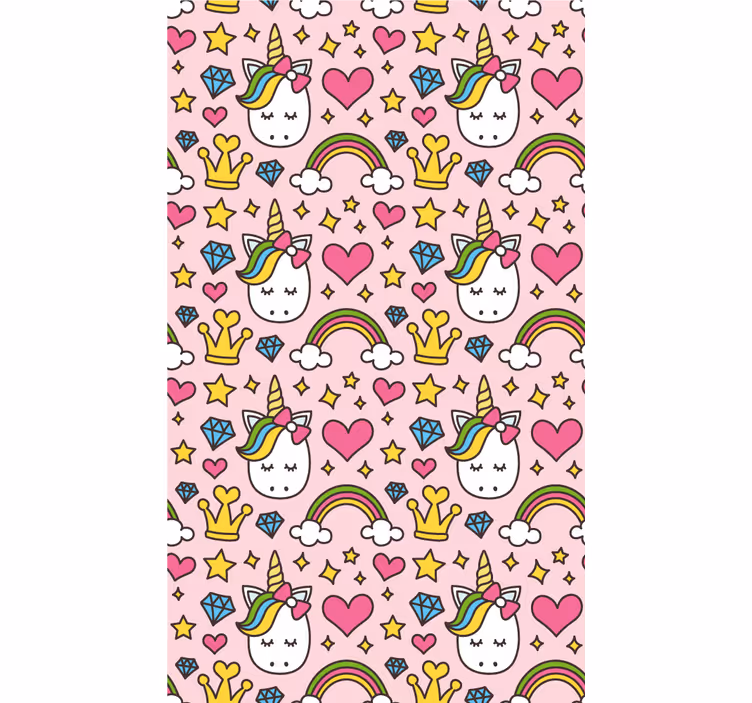 Tapet copii fantezie unicorn capricios - TenStickers
