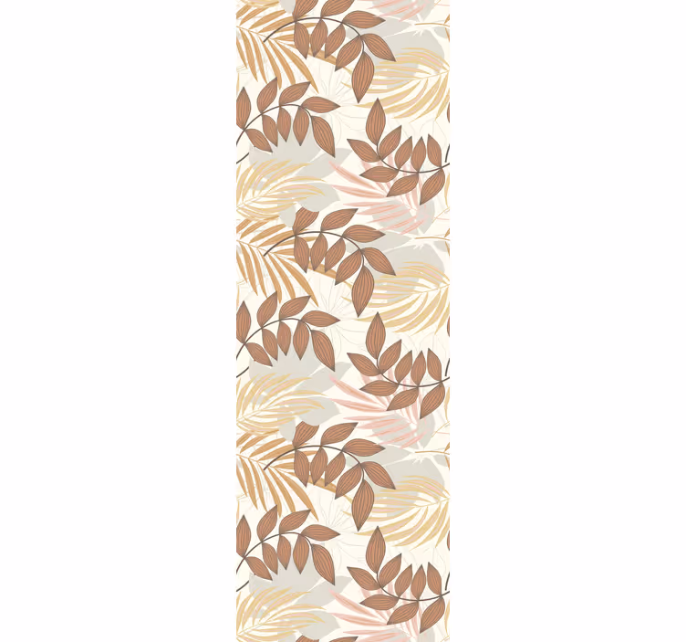 Tapet de frunze design cu motiv de frunze - TenStickers
