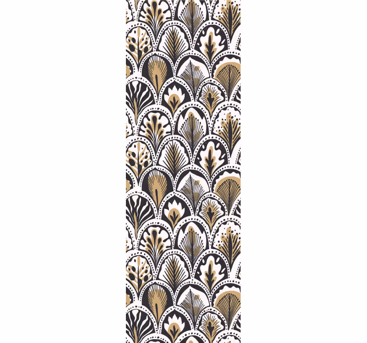 Tapet ornamental model evantai art deco - TenStickers