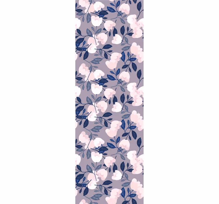 Tapet cu flori pictate manual culoare pastel - TenStickers