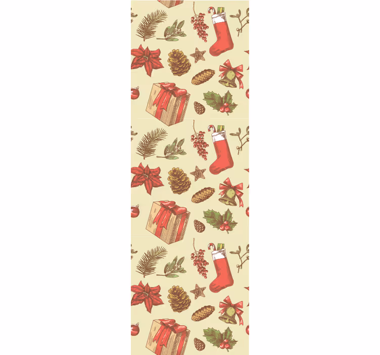 Crăciun tapet design festiv de yuletide - TenStickers