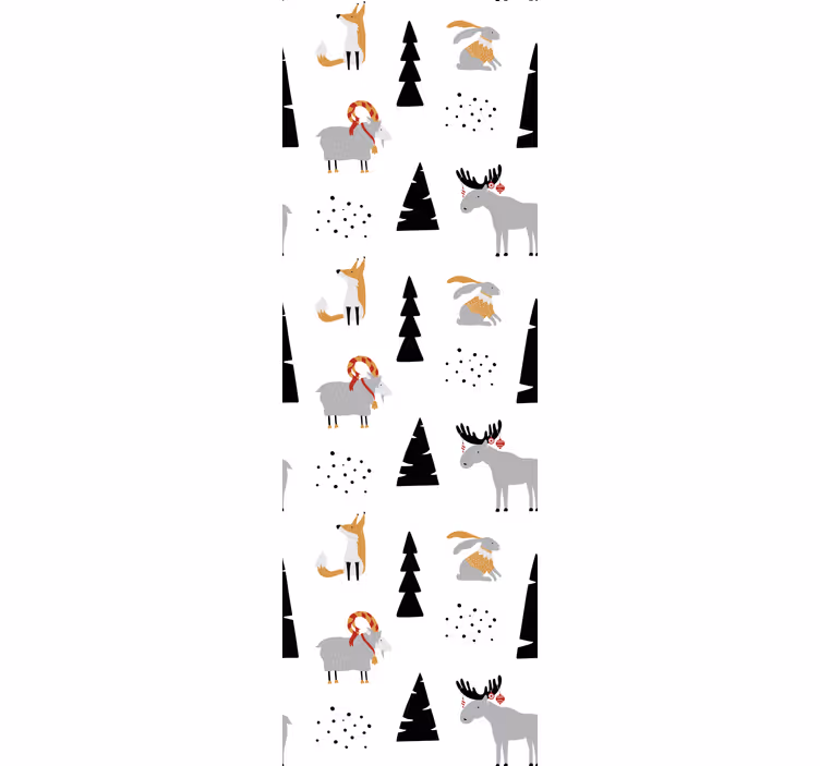 Tapet de animale model de animal festiv - TenStickers