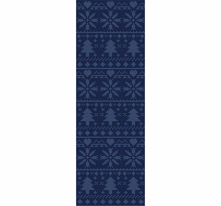 Crăciun tapet model de tricot festiv - TenStickers
