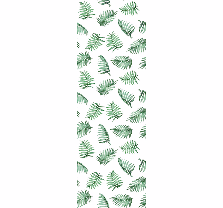 Tapet verde frunze de palmier frunze - TenStickers