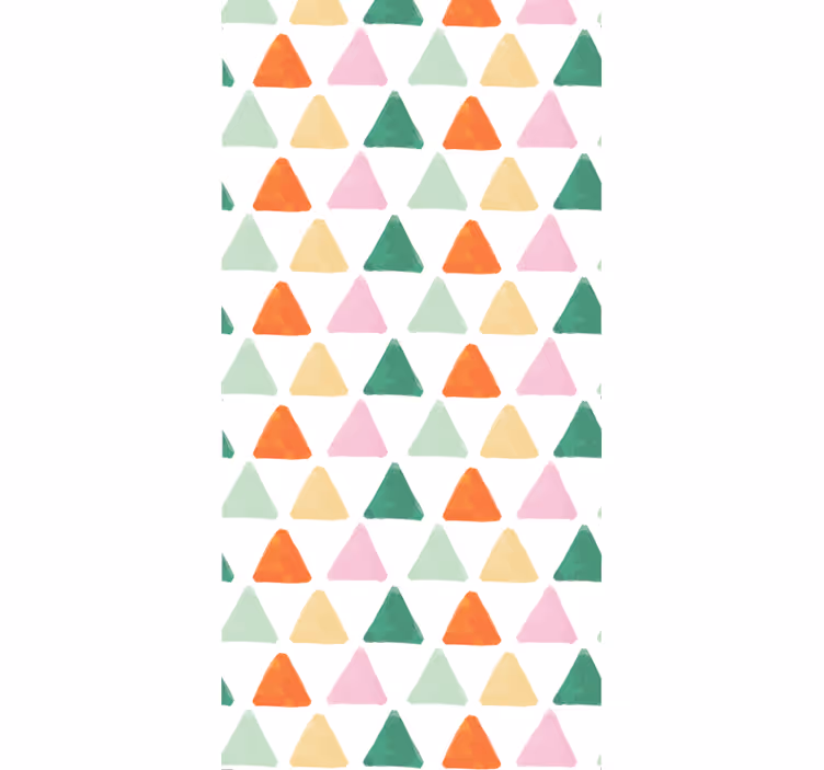 Tapet geometric model triunghiular colorat - TenStickers