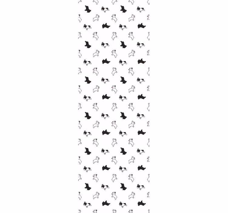 Câine tapet model de schițe de cățel - TenStickers