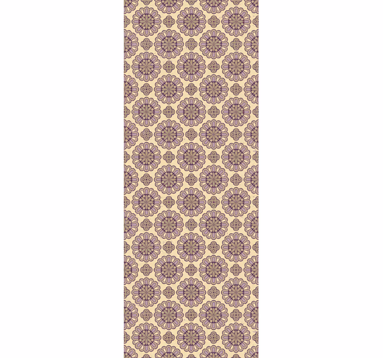 Tapet de baie mandala în stil etnic violet - TenStickers