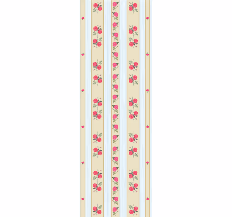 Tapet dungi eleganță în dungi florale - TenStickers