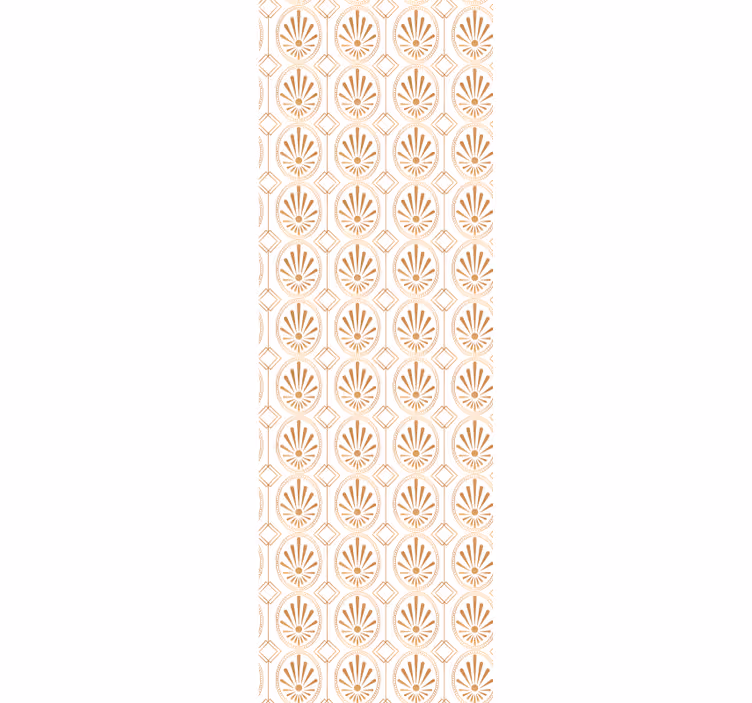 Tapet ornamental modele florale geometrice - TenStickers