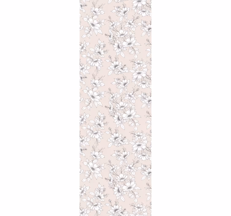 Tapet flori compozitie eleganta bej - TenStickers