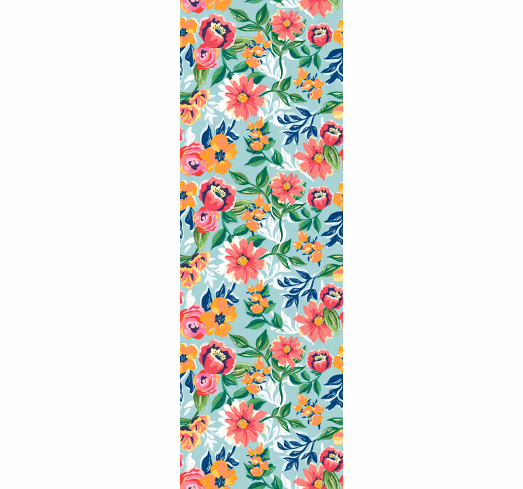 Tapet flori design de grădină florală - TenStickers