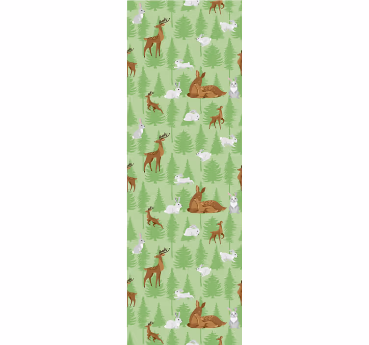Tapet de animale model cu animale din pădure - TenStickers