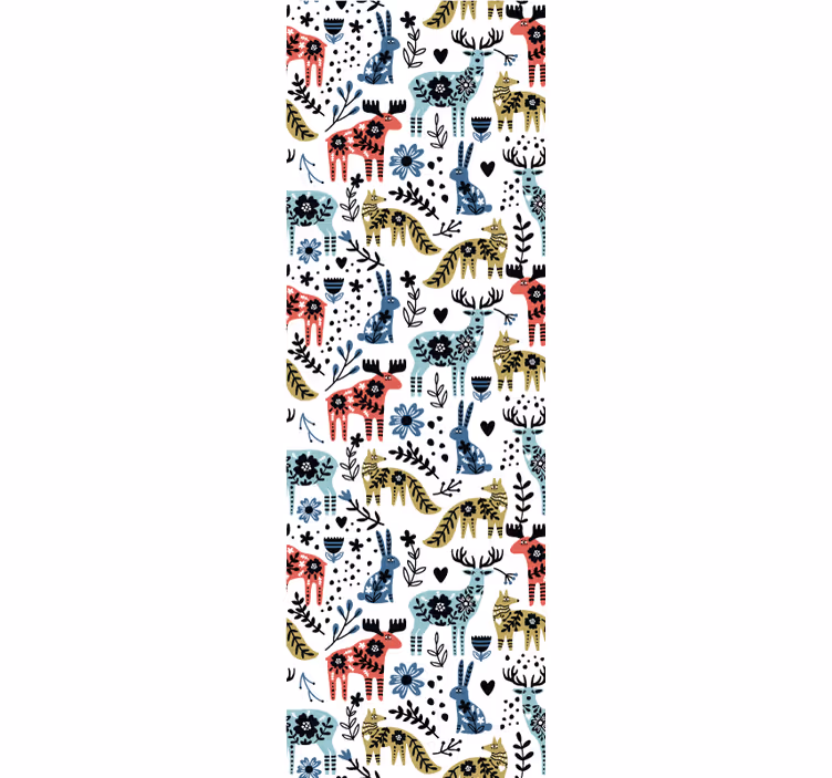 Tapet de animale fauna scandinavă - TenStickers