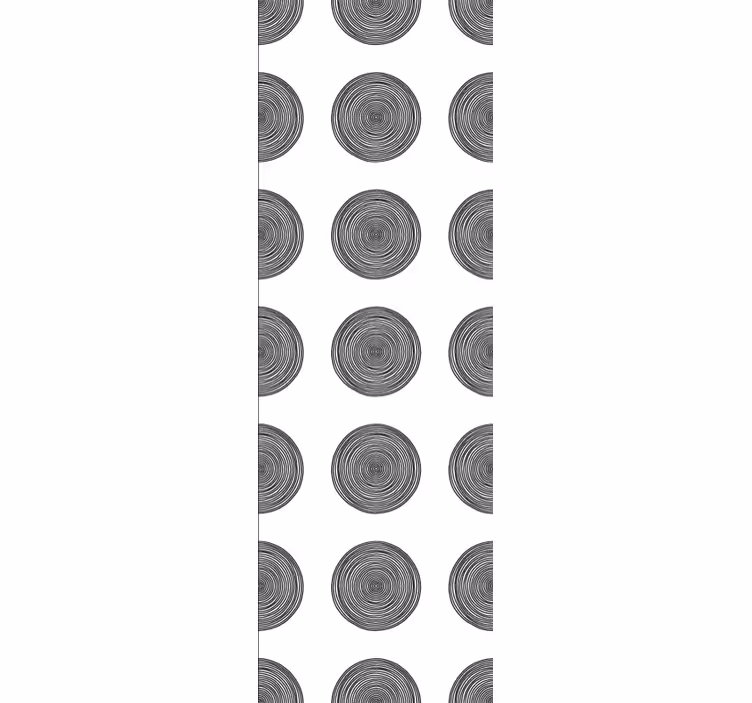 Tapet texturat modele circulare din lemn - TenStickers