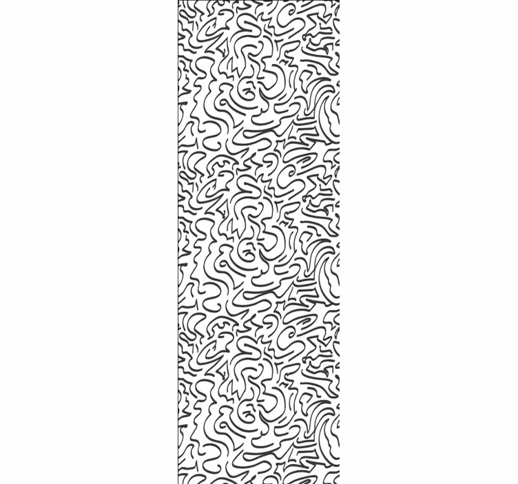 Tapet abstract model de squiggle - TenStickers