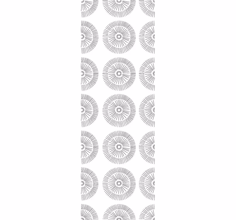 Tapet camera de zi modele circulare minimaliste - TenStickers